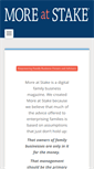 Mobile Screenshot of moreatstake.com